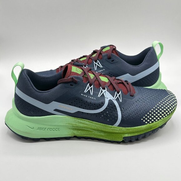 Women's Nike React Pegasus Trail 4 Trail Running Shoes Blue DJ6159-403 NEW Sz 10 - Picture 10 of 12